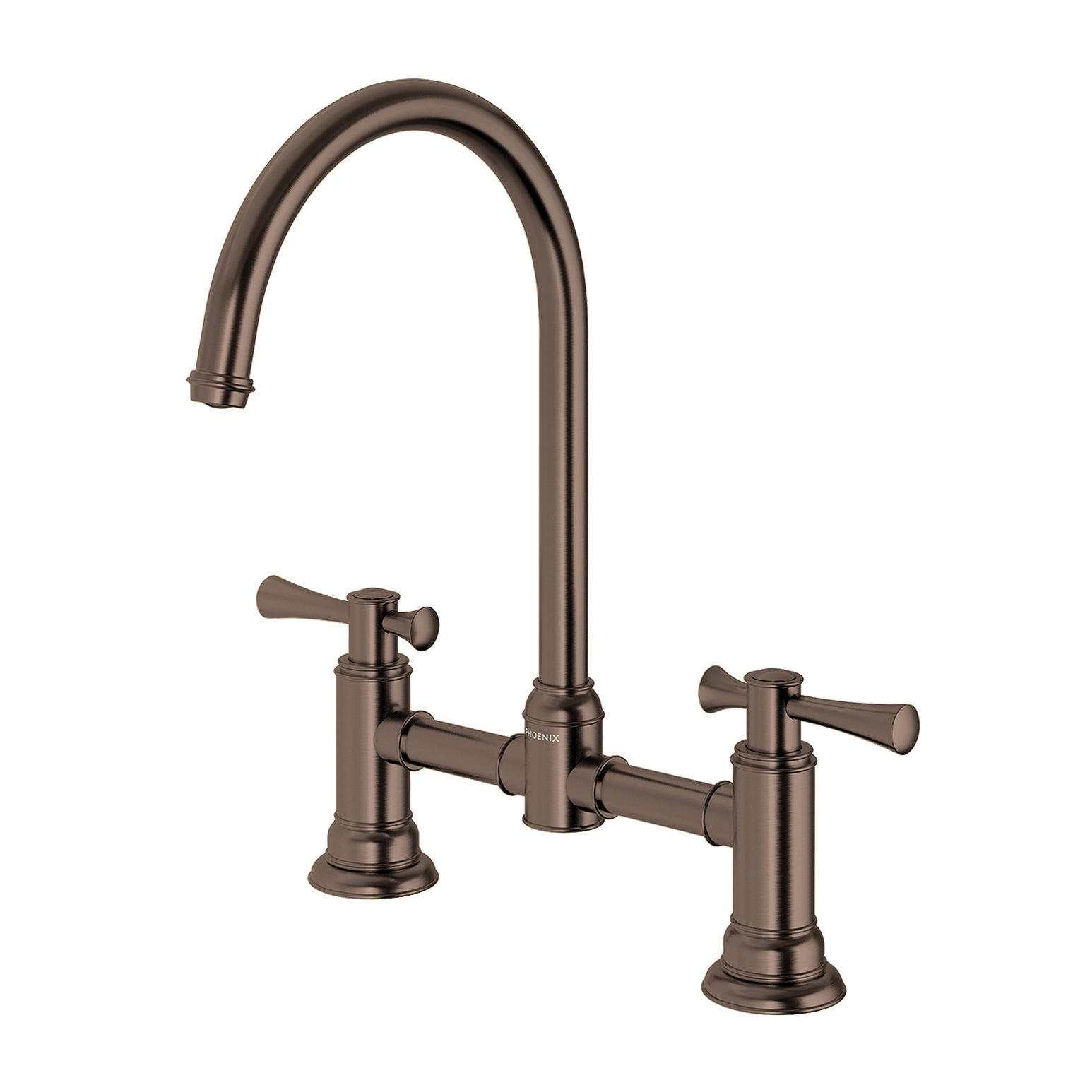 Phoenix Cromford Exposed Sink Set 180mm Brushed Bronze – Lead Free