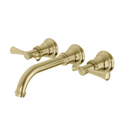 Phoenix Cromford Wall Basin/Bath Set 180mm Brushed Gold