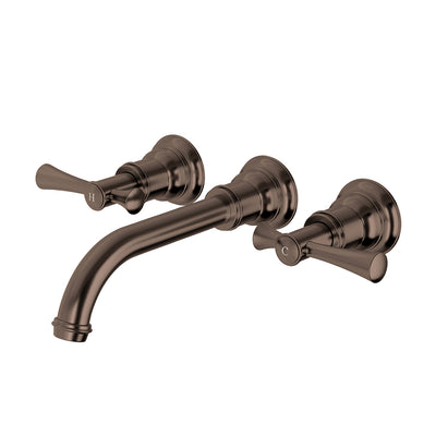 Phoenix Cromford Wall Basin / Bath Set 180mm Brushed Bronze – Lead Free