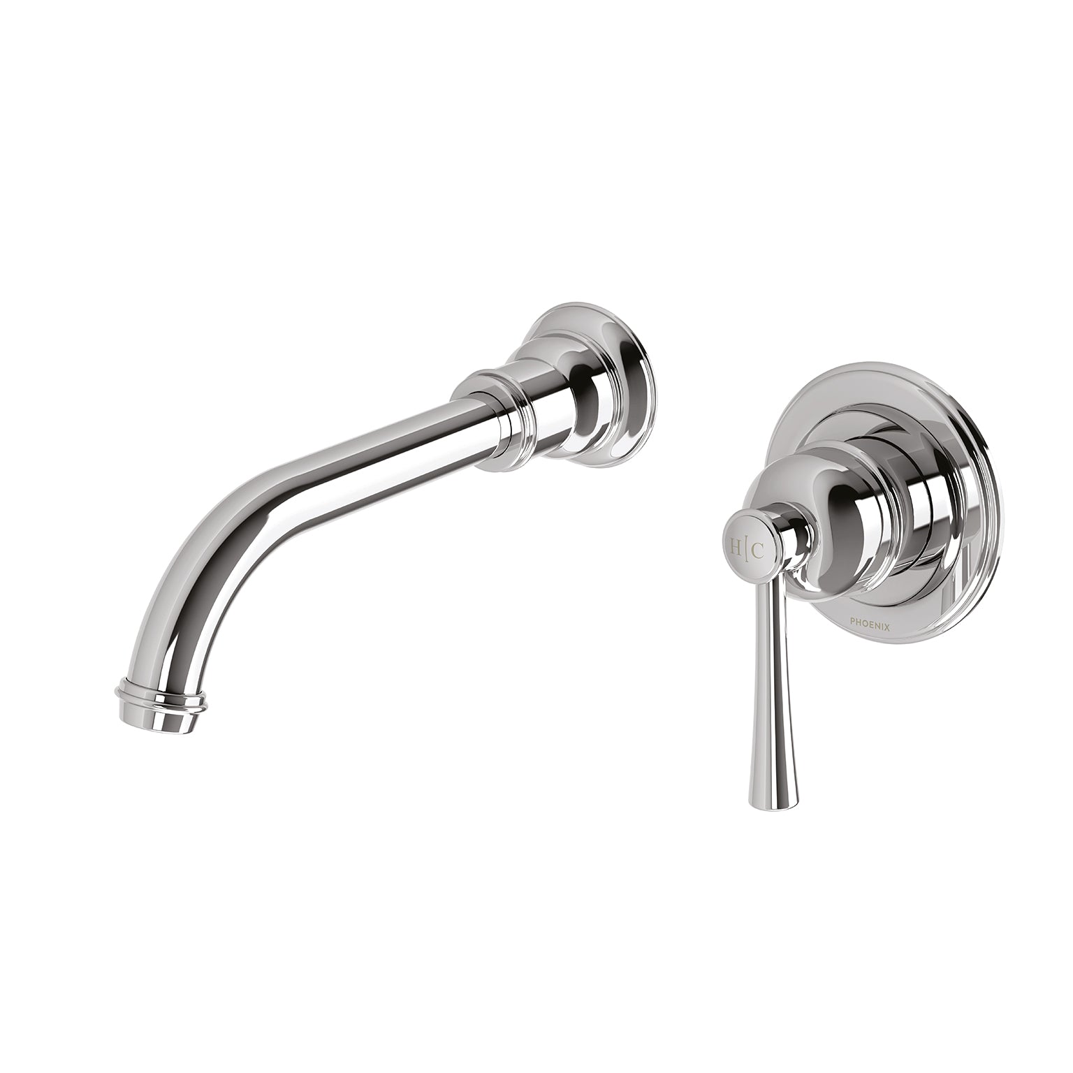 Phoenix Cromford SwitchMix Wall Basin/Bath Mixer Set 180mm Complete Kit Chrome
