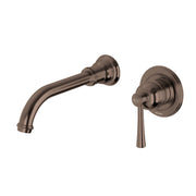Phoenix Cromford SwitchMix Wall Basin / Bath Mixer Set 180mm (Complete Kit) Brushed Bronze – Lead Free