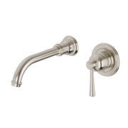 Phoenix Cromford SwitchMix Wall Basin/Bath Mixer Set 180mm Complete Kit Brushed Nickel
