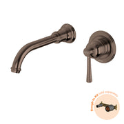 Phoenix Cromford SwitchMix Wall Basin / Bath Mixer Set 180mm (Fit-Off Kit Only) Brushed Bronze – Lead Free