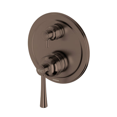Phoenix Cromford SwitchMix Shower / Bath Diverter Mixer (Complete Kit) Brushed Bronze – Lead Free