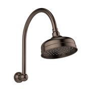 Phoenix Cromford High-Rise Shower Arm and Rose Brushed Bronze