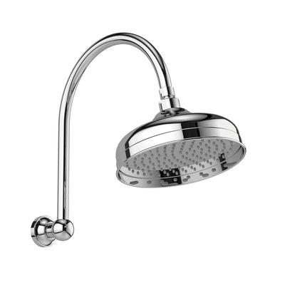 Phoenix Cromford High Rise Shower Arm & Rose 210mm Chrome