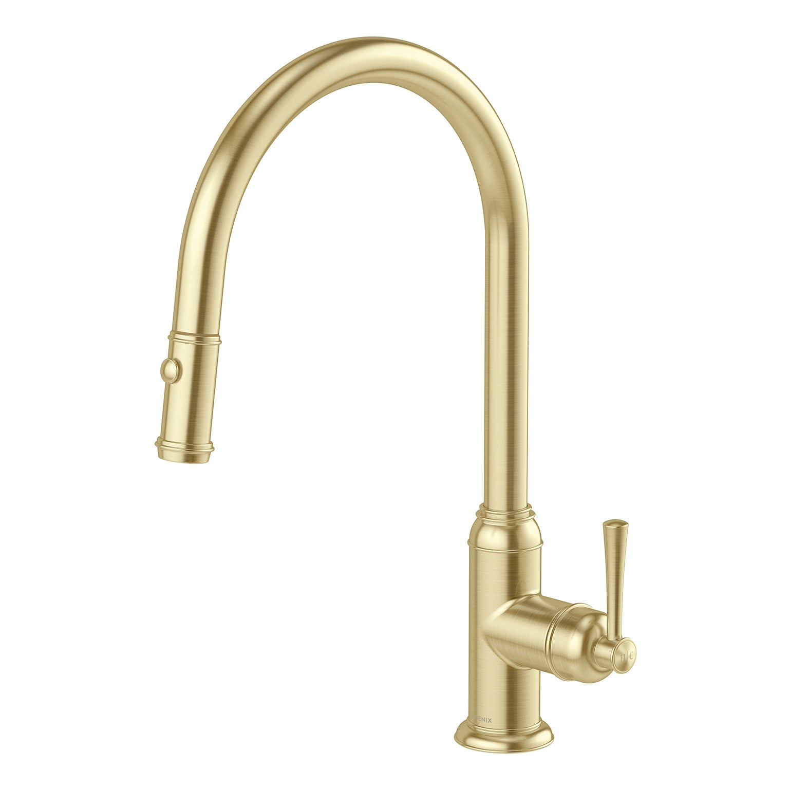 Phoenix  Cromford Pull Out Sink Mixer Brushed Gold
