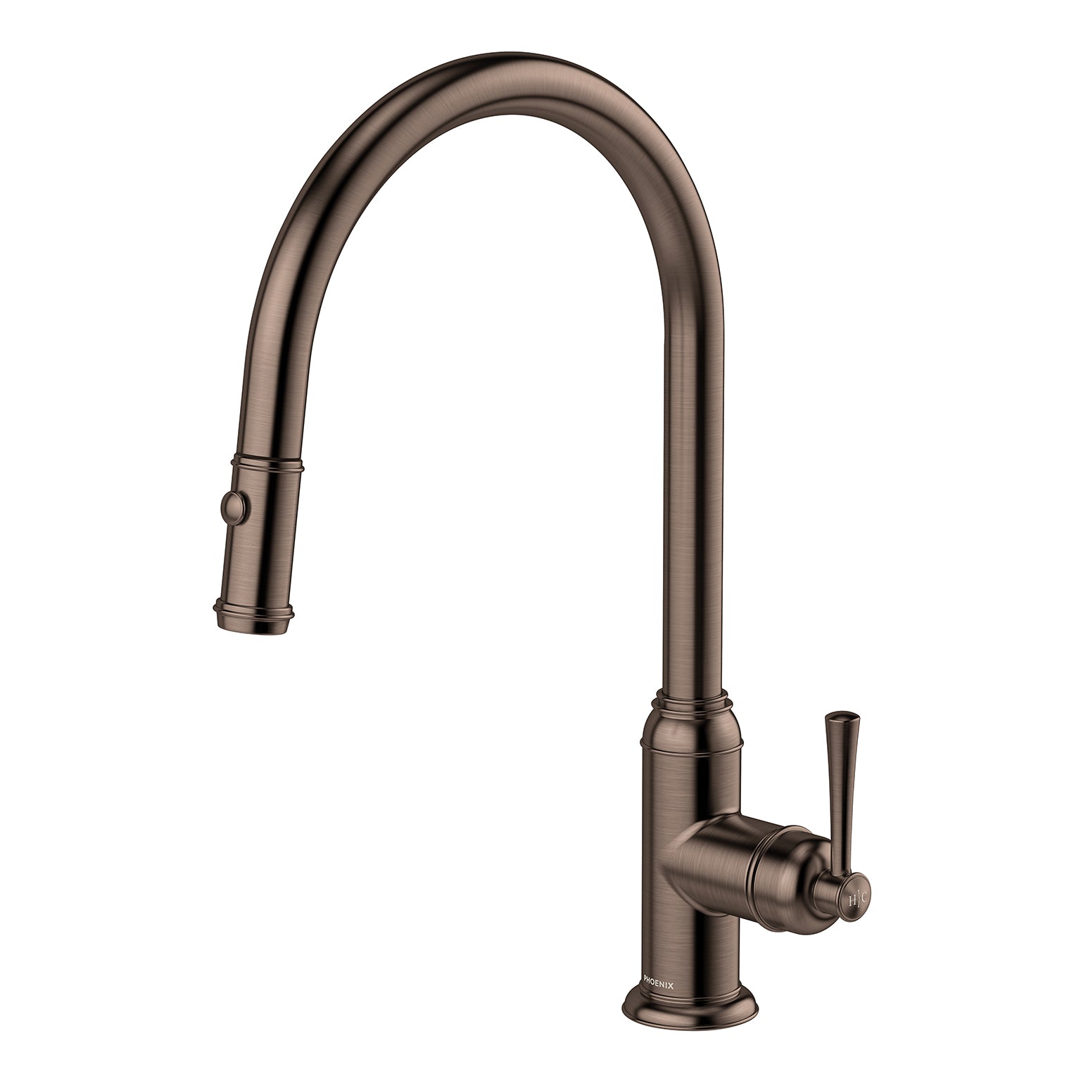 Phoenix Cromford Pull Out Sink Mixer 230mm Brushed Bronze – Lead Free