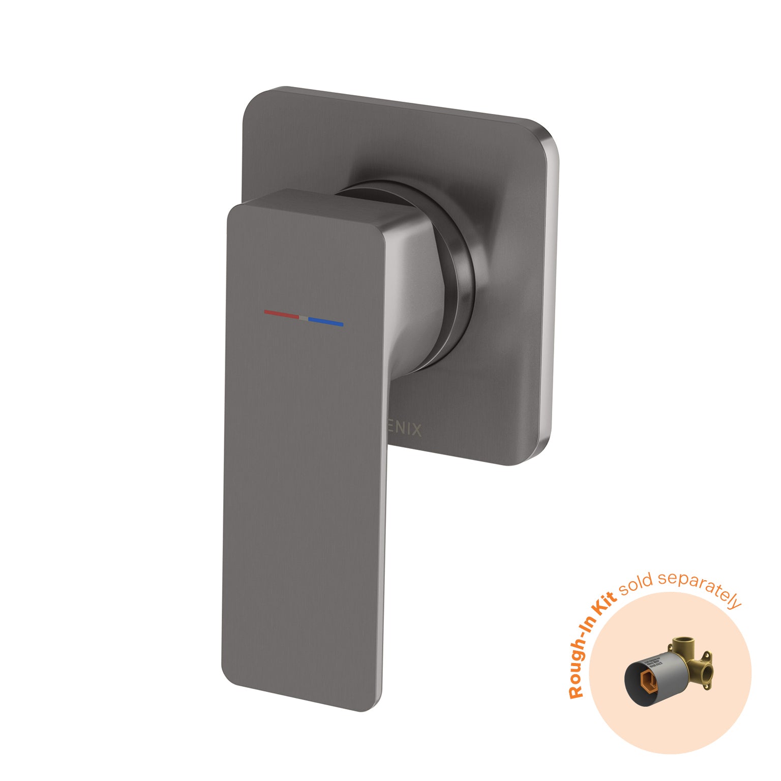 Phoenix Gloss MKII SwitchMix Shower / Wall Mixer (Fit-Off Kit Only) – Lead Free Brushed Carbon