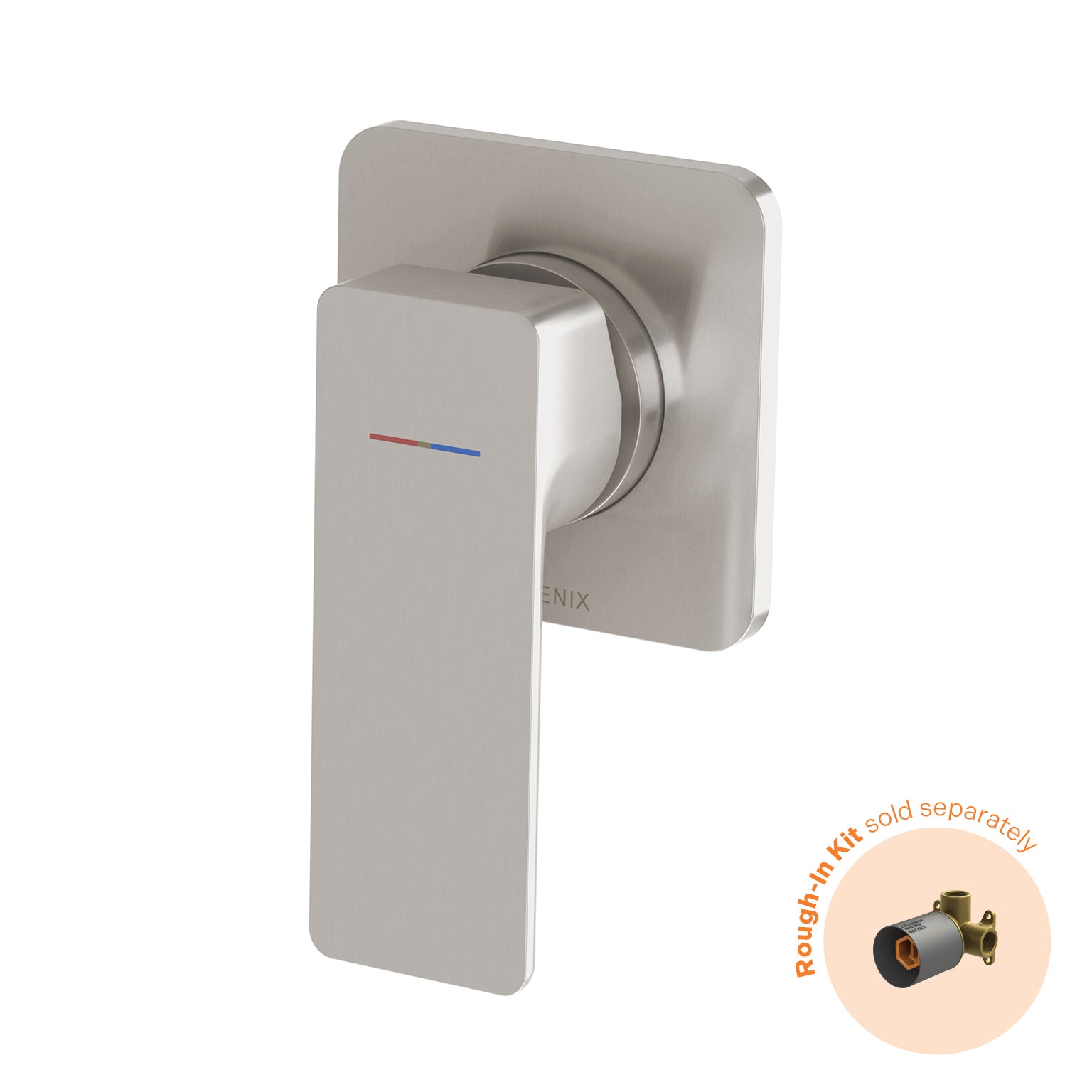 Phoenix Gloss MKII SwitchMix Shower / Wall Mixer (Fit-Off Kit Only) – Lead Free Brushed Nickel