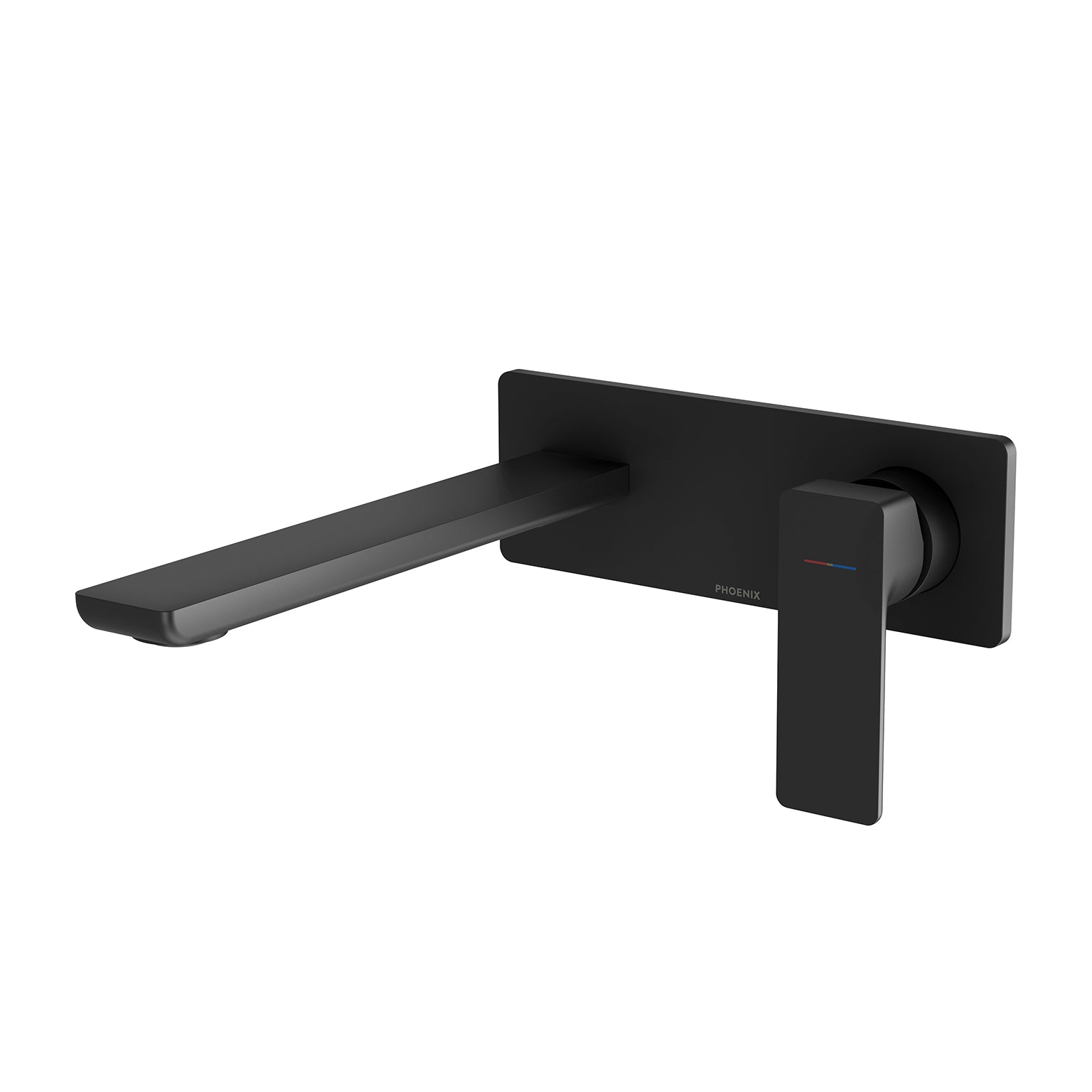Phoenix Gloss MKII SwitchMix Wall Basin / Bath Mixer Set 200mm (Complete Kit) Matte Black