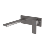 Phoenix Gloss MKII SwitchMix Wall Basin / Bath Mixer Set 200mm (Complete Kit) – Lead Free Brushed Carbon