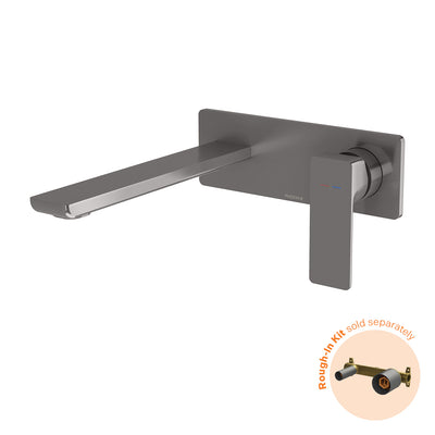 Phoenix Gloss MKII SwitchMix Wall Basin / Bath Mixer Set (Fit-Off Kit Only) - Lead Free Brushed Carbon