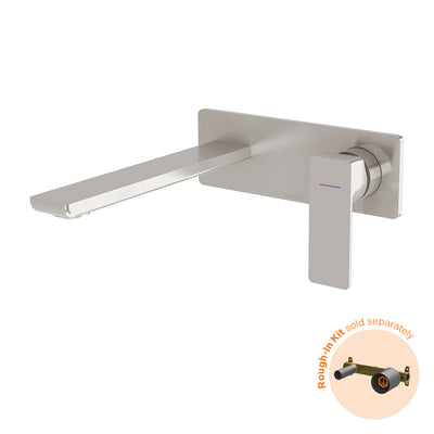 Phoenix Gloss MKII SwitchMix Wall Basin / Bath Mixer Set (Fit-Off Kit Only) - Lead Free Brushed Nickel