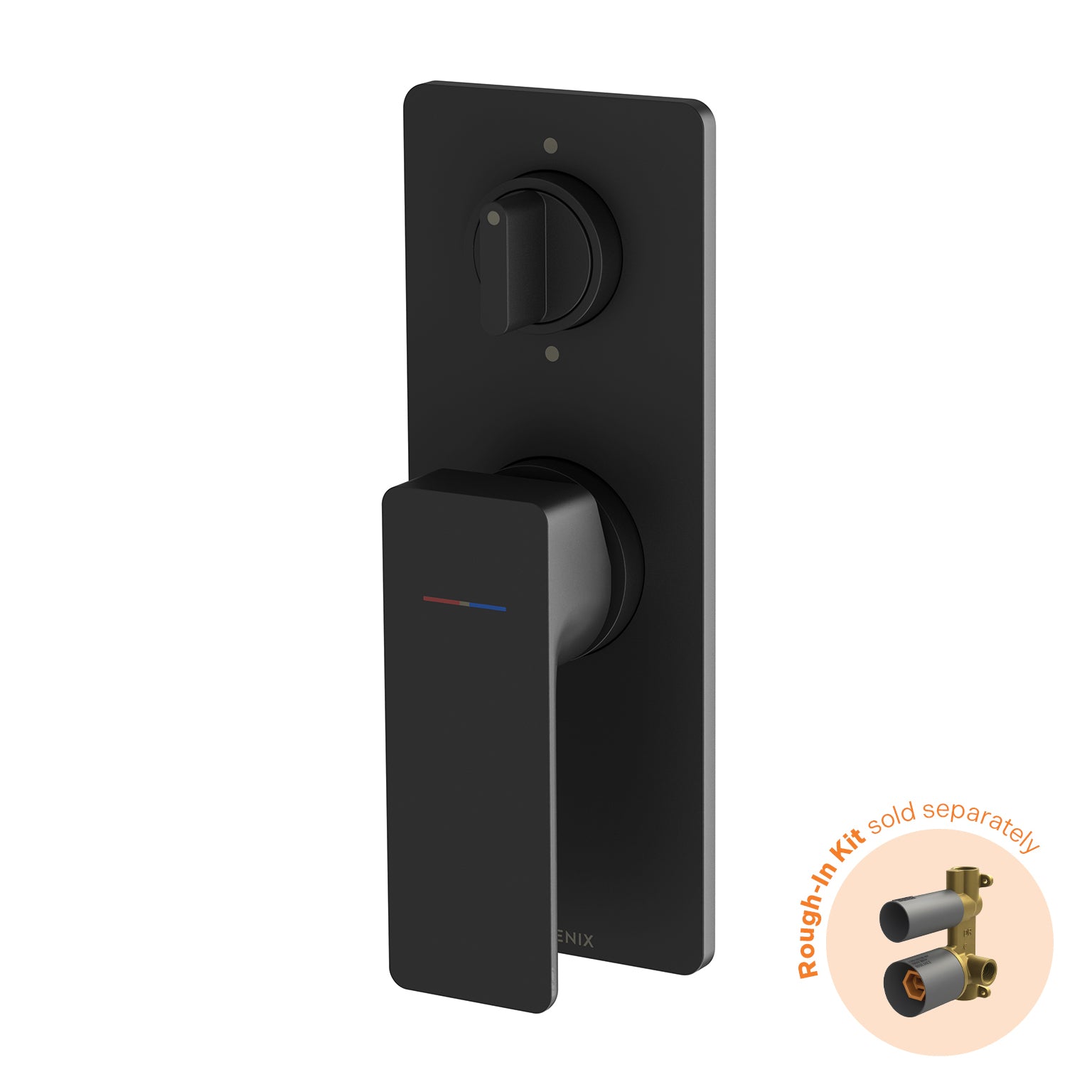 Phoenix Gloss MKII SwitchMix Shower / Bath Diverter Mixer (Fit-Off Kit Only) Matte Black