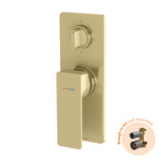 Phoenix Gloss MKII SwitchMix Shower / Bath Diverter Mixer (Fit-Off Kit Only) Brushed Gold