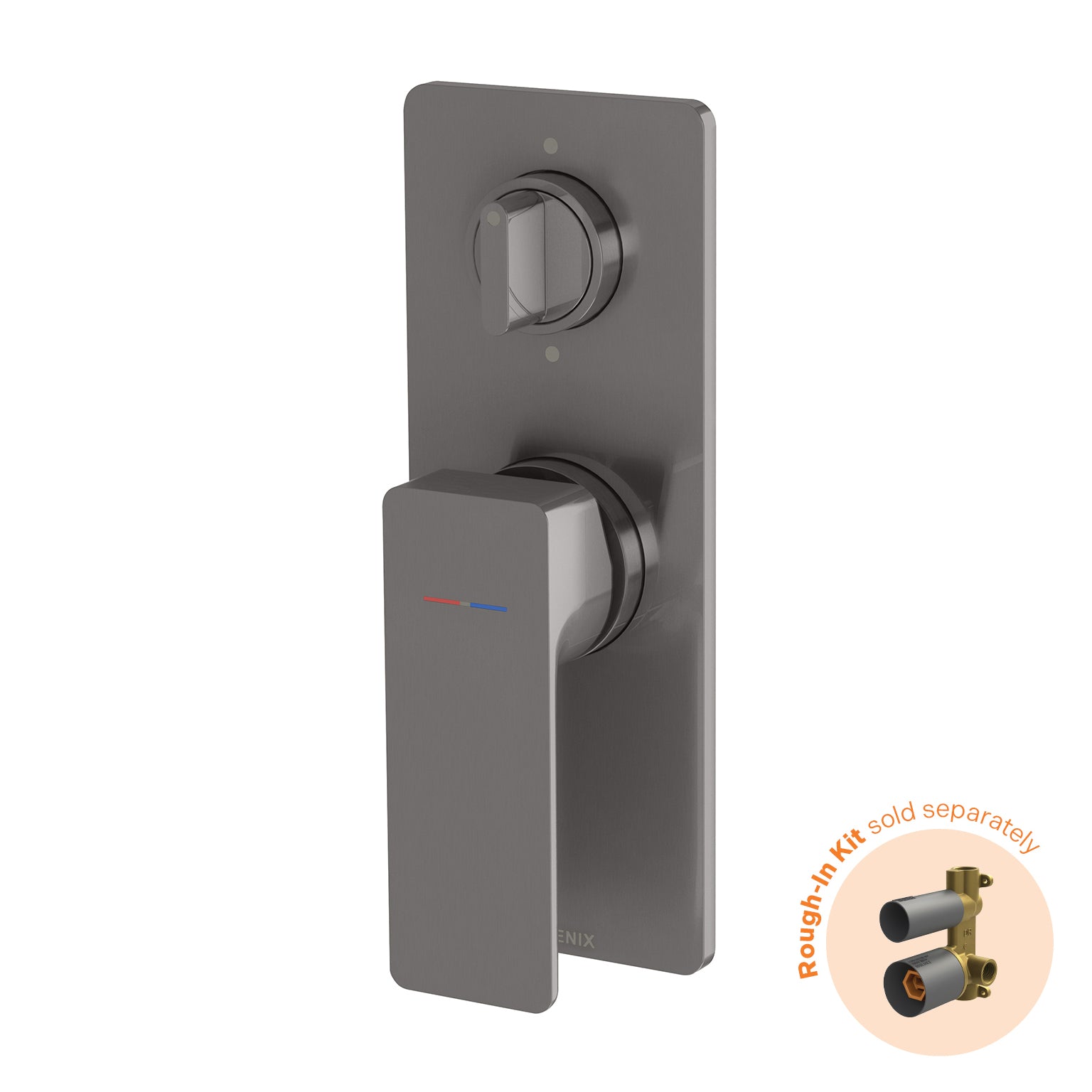Phoenix Gloss MKII SwitchMix Shower / Bath Diverter Mixer (Fit-Off Kit Only) Brushed Carbon