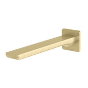 Phoenix Gloss MKII Wall Basin / Bath Outlet 200mm Brushed Gold