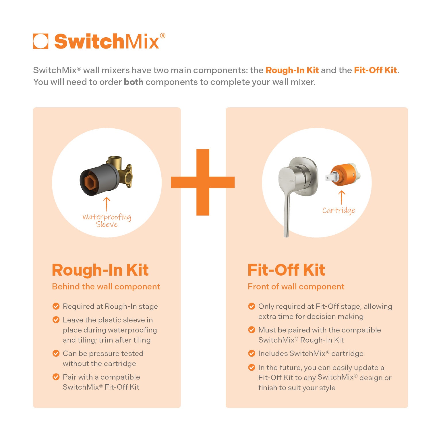 Phoenix Vask SwitchMix Shower / Wall Mixer (Fit-Off Kit Only) Brushed Bronze – Lead Free