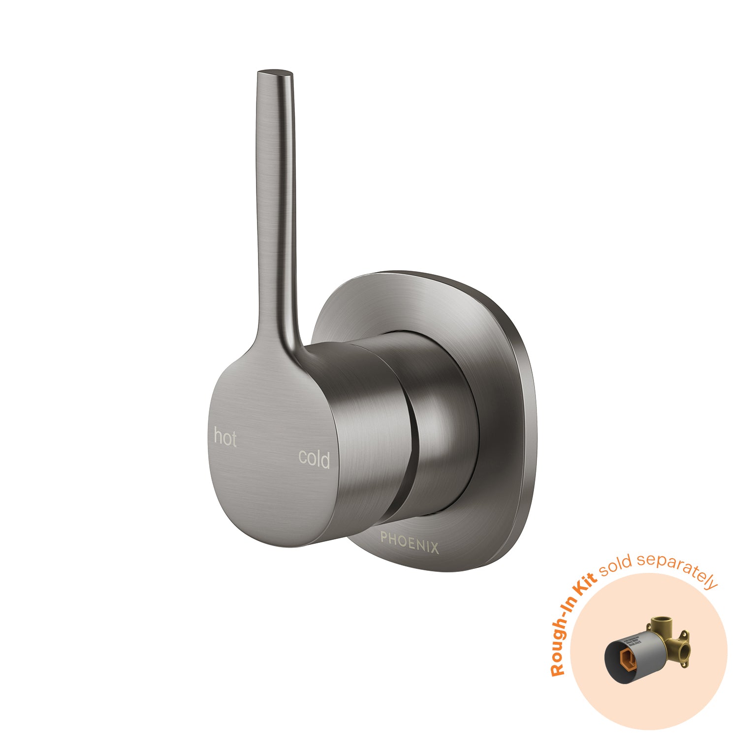 Phoenix Vask SwitchMix Shower / Wall Mixer Pin Up Brushed Carbon (Fit-Off Kit Only) – Lead Free