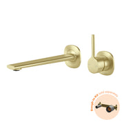 Phoenix Vask SwitchMix Wall Basin / Bath Mixer Set Pin Up Brushed Gold (Fit Off Kit Only) – Lead Free