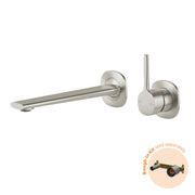Phoenix Vask SwitchMix Wall Basin / Bath Mixer Set Pin Up Brushed Nickel (Fit Off Kit Only) – Lead Free