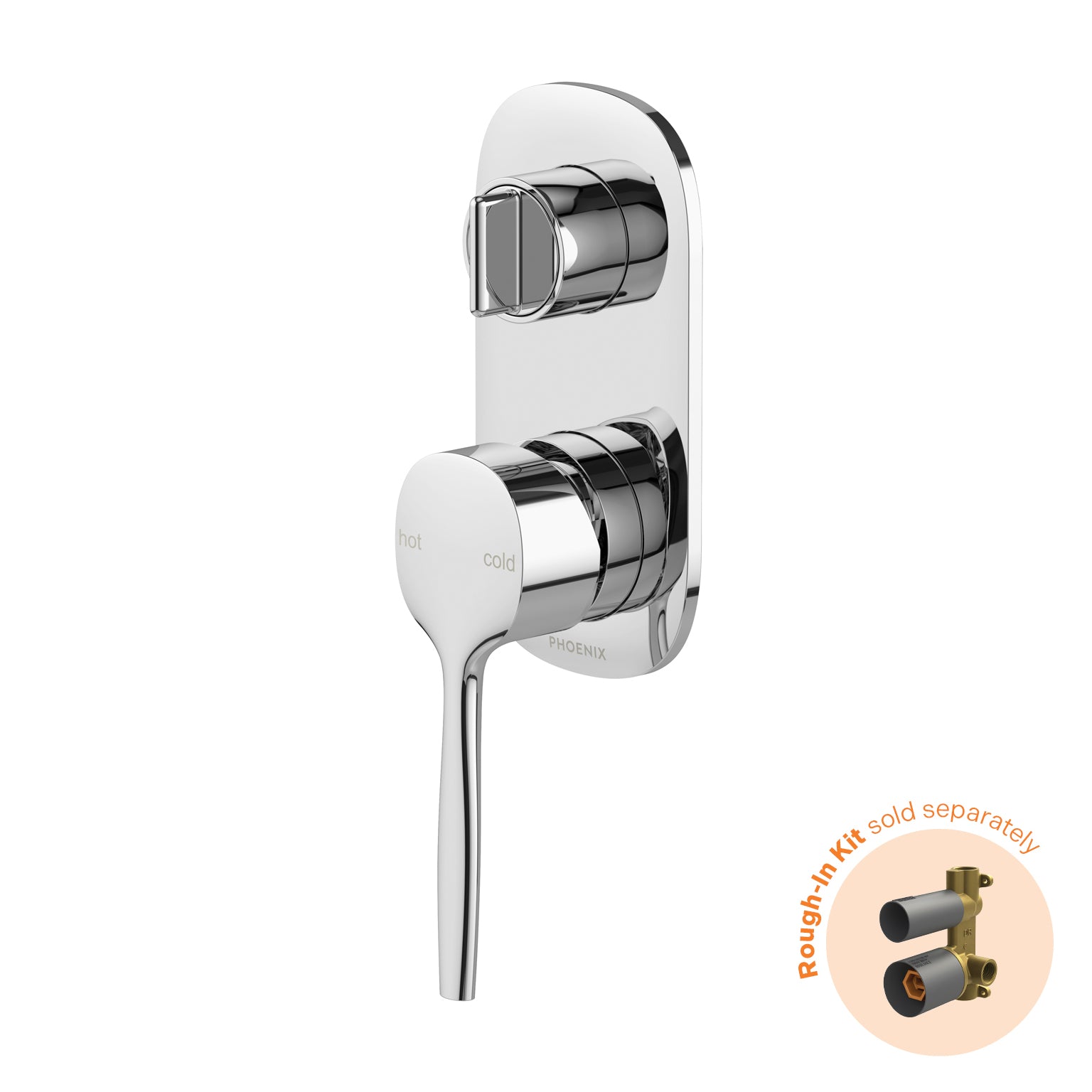 Phoenix Vask SwitchMix Shower / Bath Diverter Mixer Chrome (Fit Off Kit Only ) – Lead Free