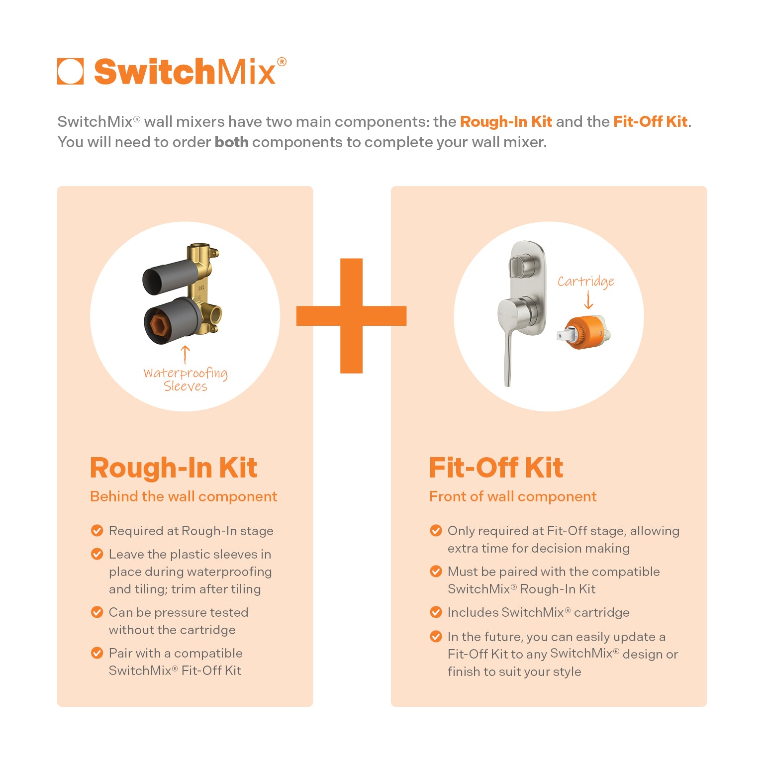 Phoenix Vask SwitchMix Shower / Bath Diverter Mixer (Fit-Off Kit Only) Brushed Bronze – Lead Free