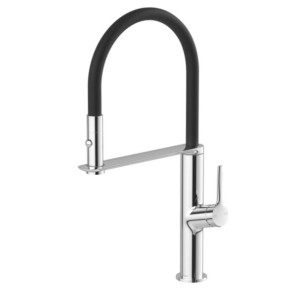 Phoenix Vask Flexible Hose Sink Mixer 200mm Chrome - Lead Free