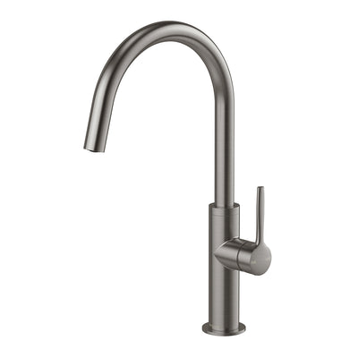 Phoenix Vask Sink Mixer 190mm Brushed Carbon - Lead Free