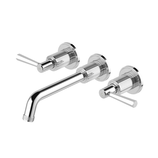 Phoenix Wiltern Wall Basin / Bath Tap Set 190mm Chrome – Lead Free
