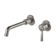 Phoenix  Wiltern SwitchMix Wall Basin / Bath Mixer Set 190mm Brushed Carbon (Complete Kit) – Lead Free