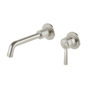 Phoenix Wiltern SwitchMix Wall Basin / Bath Mixer Set 190mm Brushed Nickel (Complete Kit) – Lead Free