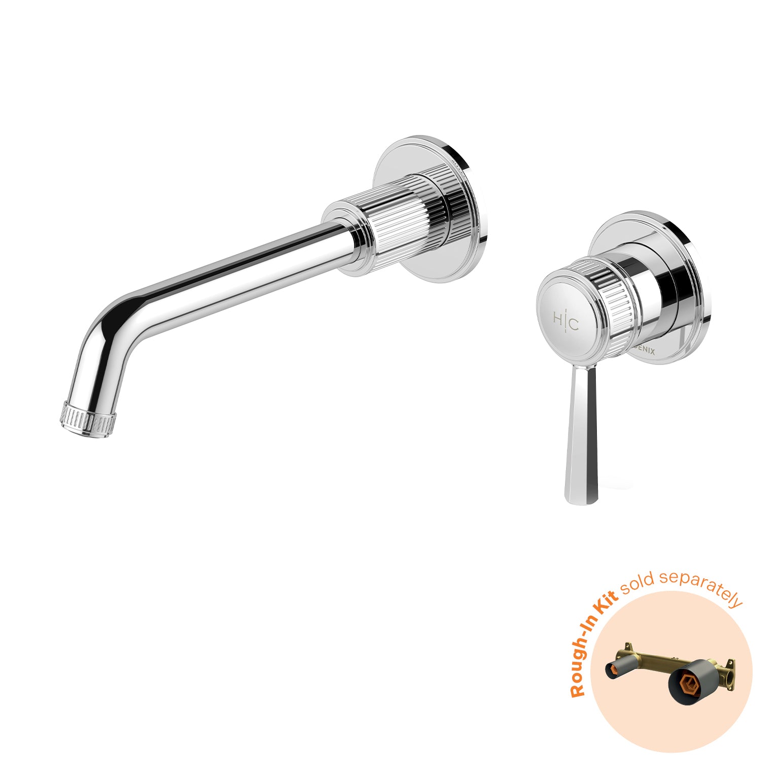 Phoenix Wiltern SwitchMix Wall Basin / Bath Mixer Set 190mm Chrome (Fit-Off Kit Only) – Lead Free