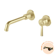 Phoenix Wiltern SwitchMix Wall Basin / Bath Mixer Set 190mm Brushed Gold (Fit-Off Kit Only) – Lead Free