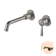 Phoenix Wiltern SwitchMix Wall Basin / Bath Mixer Set 190mm Brushed Carbon (Fit-Off Kit Only) – Lead Free