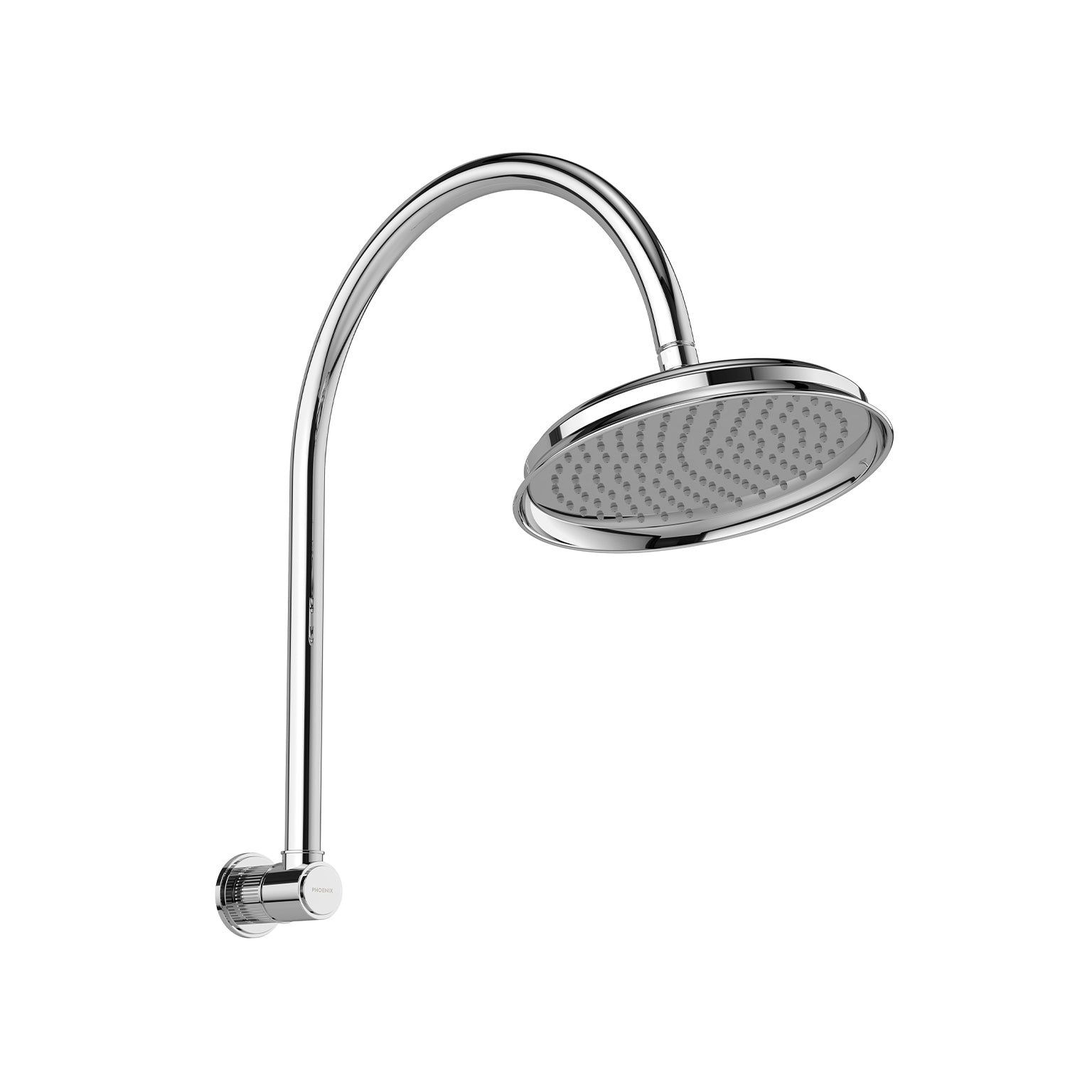 Phoenix Wiltern High-Rise Shower Arm and Rose Chrome