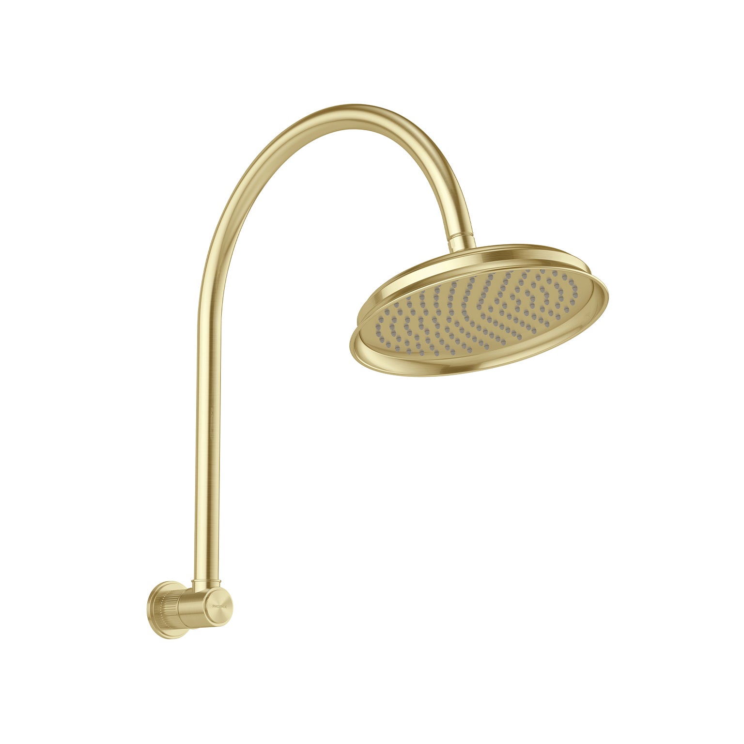 Phoenix Wiltern High-Rise Shower Arm and Rose Brushed Gold