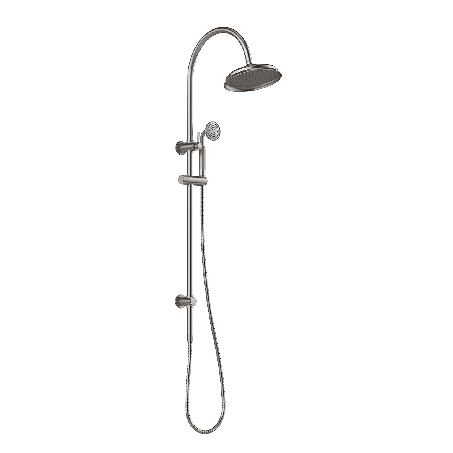 Phoenix Wiltern Twin Shower Brushed Carbon