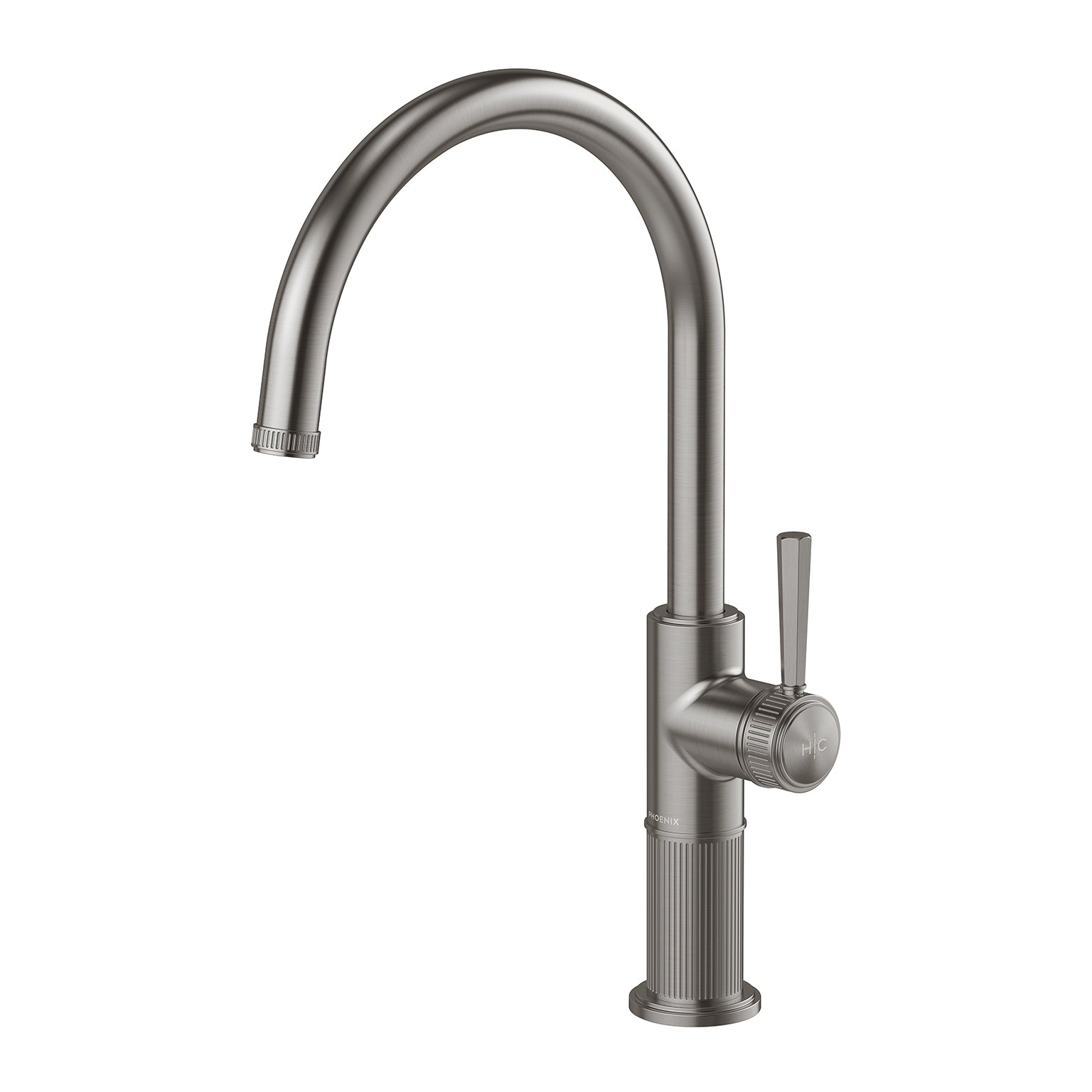 Phoenix Wiltern Sink Mixer 200mm Brushed Carbon - Lead Free
