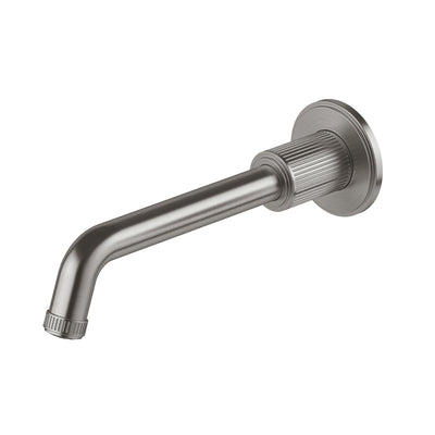 Phoenix Wiltern Wall Basin / Bath Outlet 190mm Brushed Carbon – Lead Free