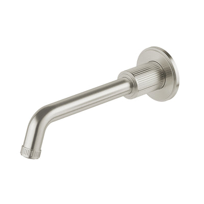 Phoenix Wiltern Wall Basin / Bath Outlet 190mm Brushed Nickel – Lead Free