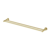 Phoenix Wiltern Double Towel Rail 800mm Brushed Gold