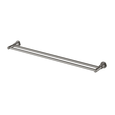 Phoenix Wiltern Double Towel Rail 800mm Brushed Carbon