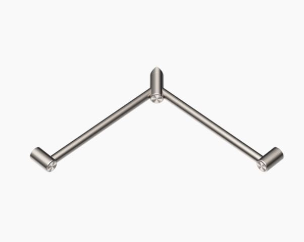 Nero Mecca Care 32mm Wrap Around Corner Grab Rail 600x600mm