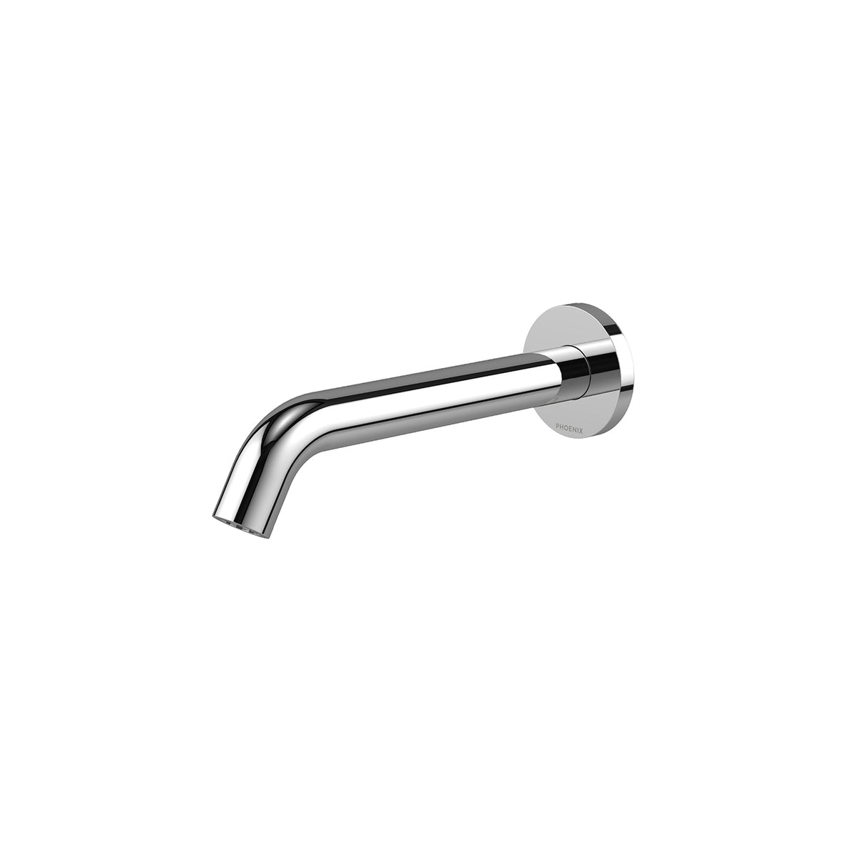 Phoenix Vivid MKII Wall Basin / Bath Outlet 200mm Curved Chrome – Lead Free