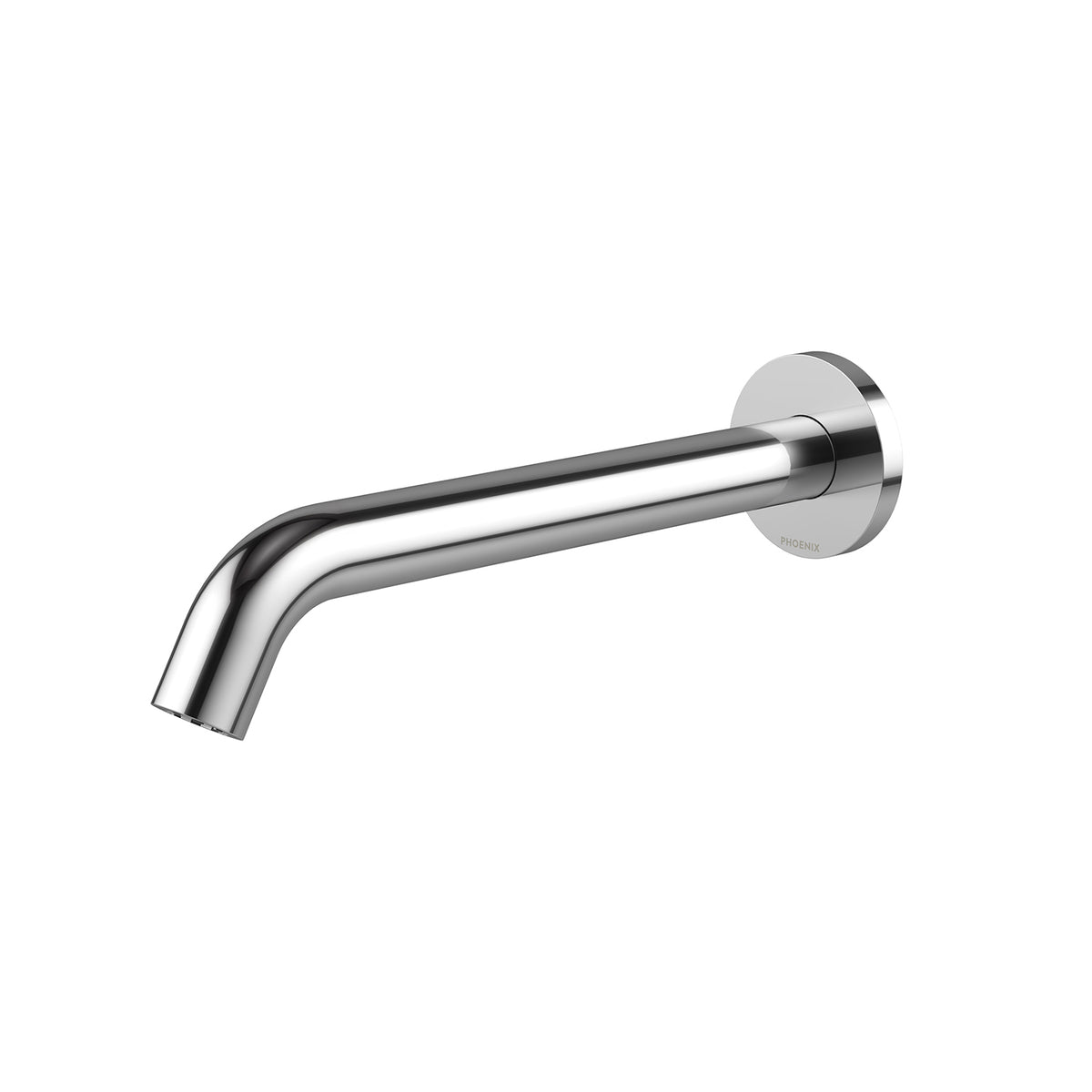 Phoenix Vivid MKII Wall Basin / Bath Outlet 240mm Curved Chrome – Lead Free