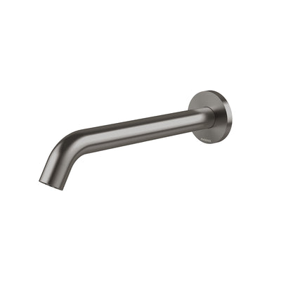 Phoenix Vivid MKII Wall Basin / Bath Outlet 240mm Curved Brushed Carbon – Lead Free