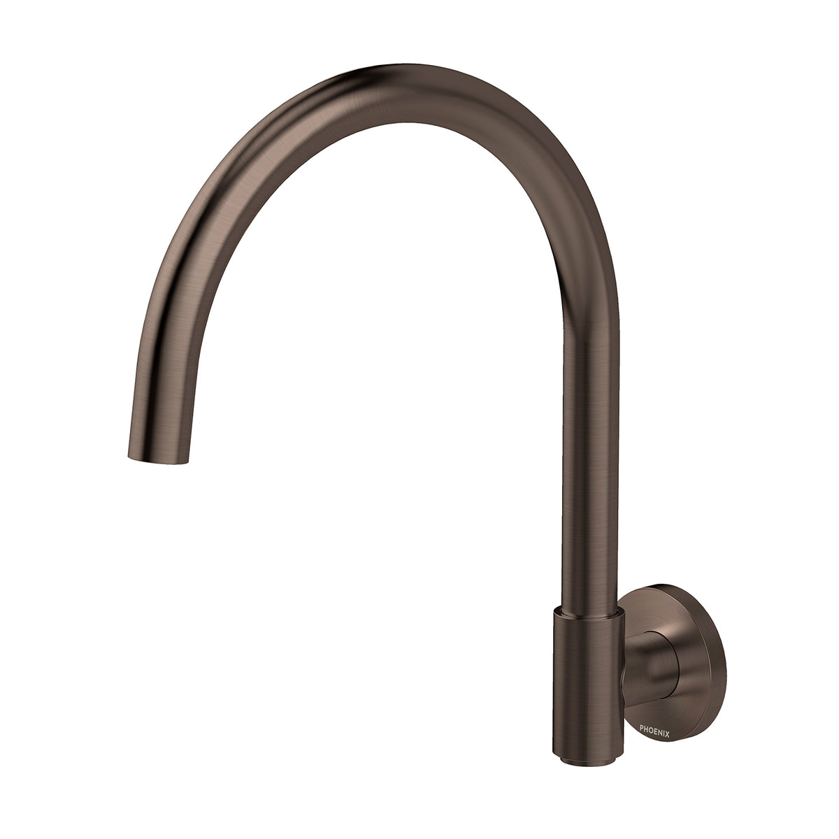 Phoenix Vivid MKII Wall Sink Outlet 200mm Gooseneck Brushed Bronze – Lead Free