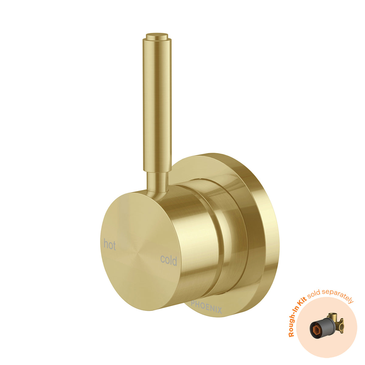 Phoenix Vivid MKII SwitchMix Shower / Wall Mixer Pin Up (Fit-Off Kit Only) Brushed Gold – Lead Free